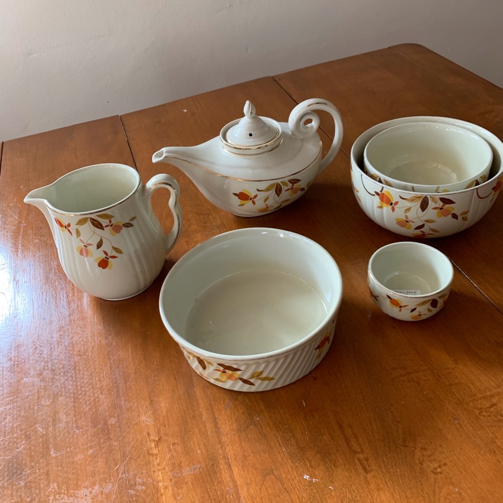 Autumn Leaf Vintage Hall’s Superior Kitchenware by the piece or collection
